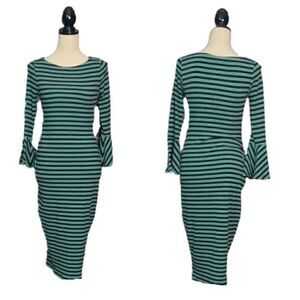 Mimi Maternity Stretchy Ribbed Dress M